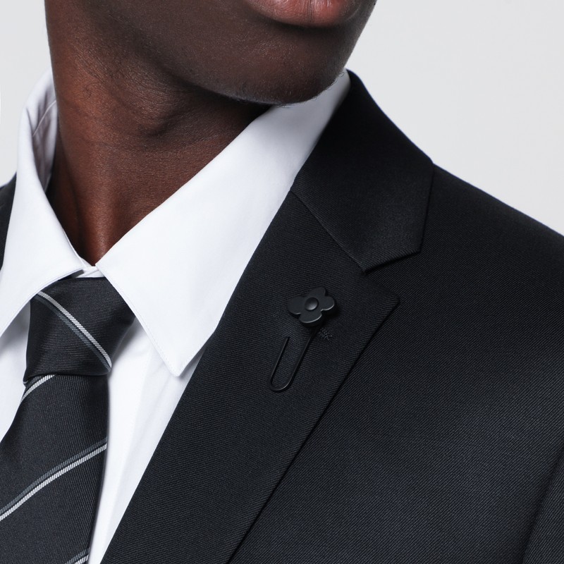 Lardini Wool Suit Single Breasted In Black