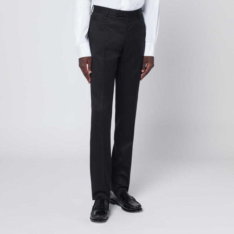 Lardini Wool Suit Single Breasted In Black