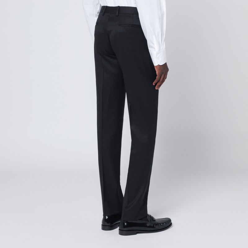 Lardini Wool Suit Single Breasted In Black