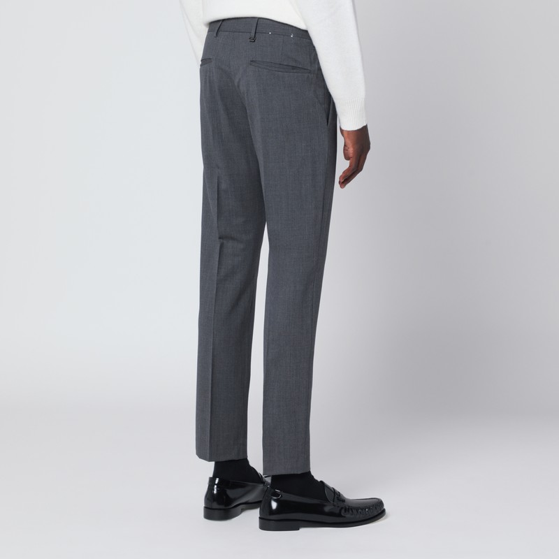 Pt Torino Dieci Grey Trousers In Gray