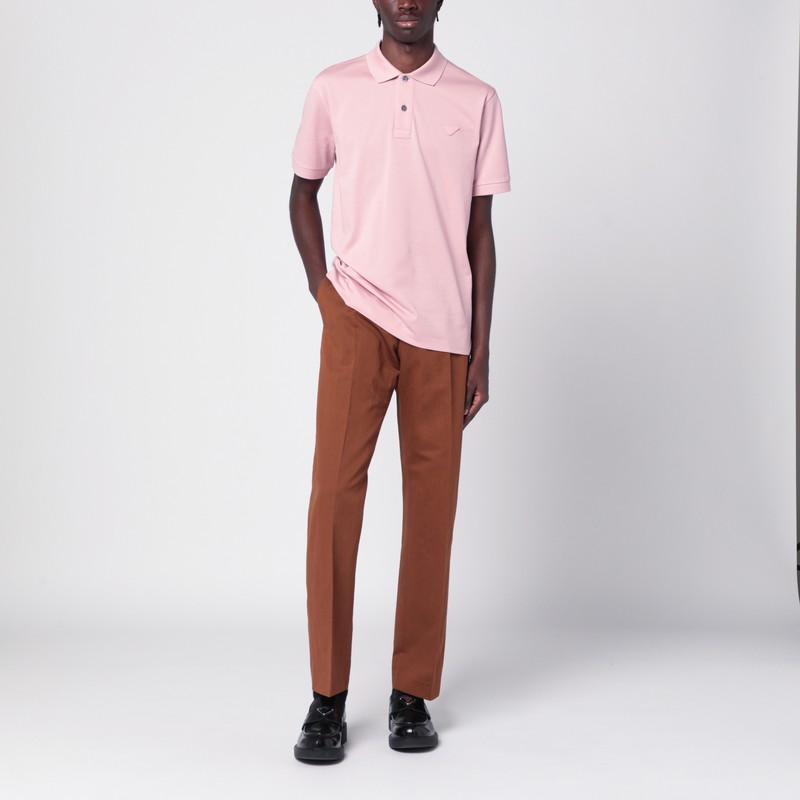 Pt Torino Brown Cotton And Linen Trousers In Brown