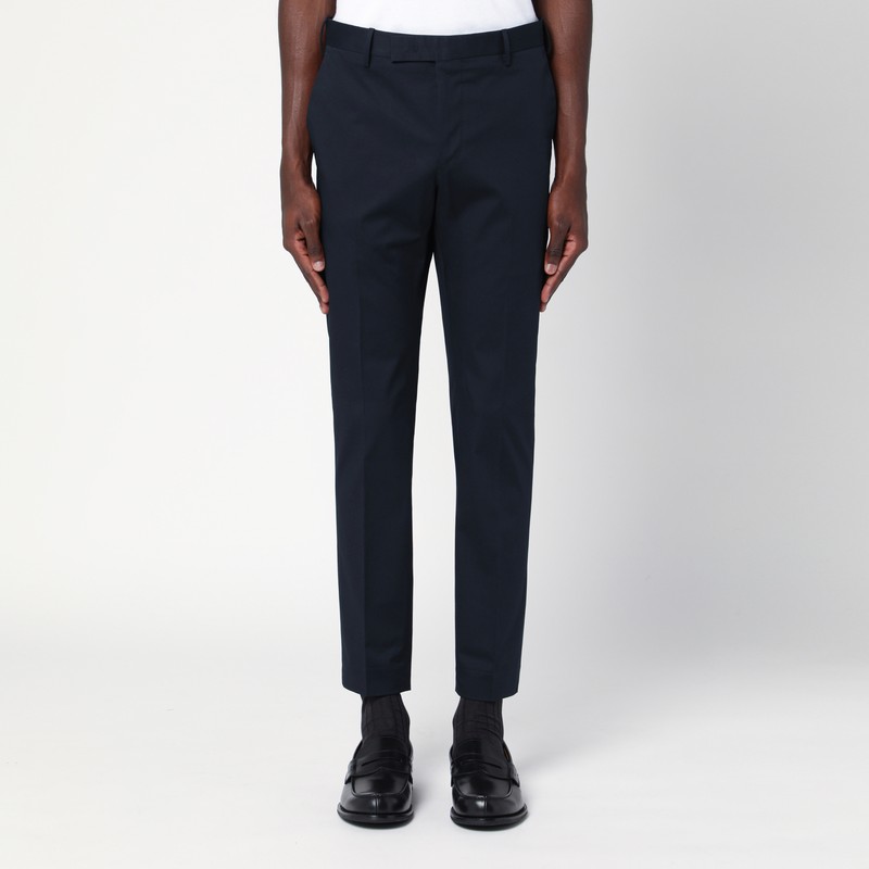 Slim-fit blue cotton trousers - PT Torino - Modalova