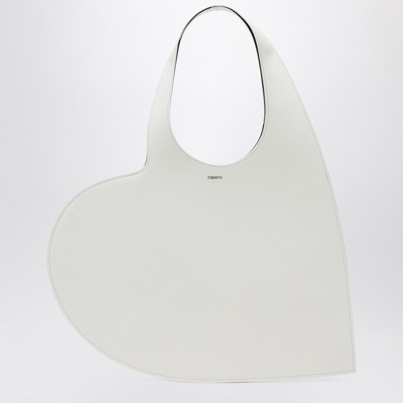 White leather Heart tote bag - Coperni - Modalova