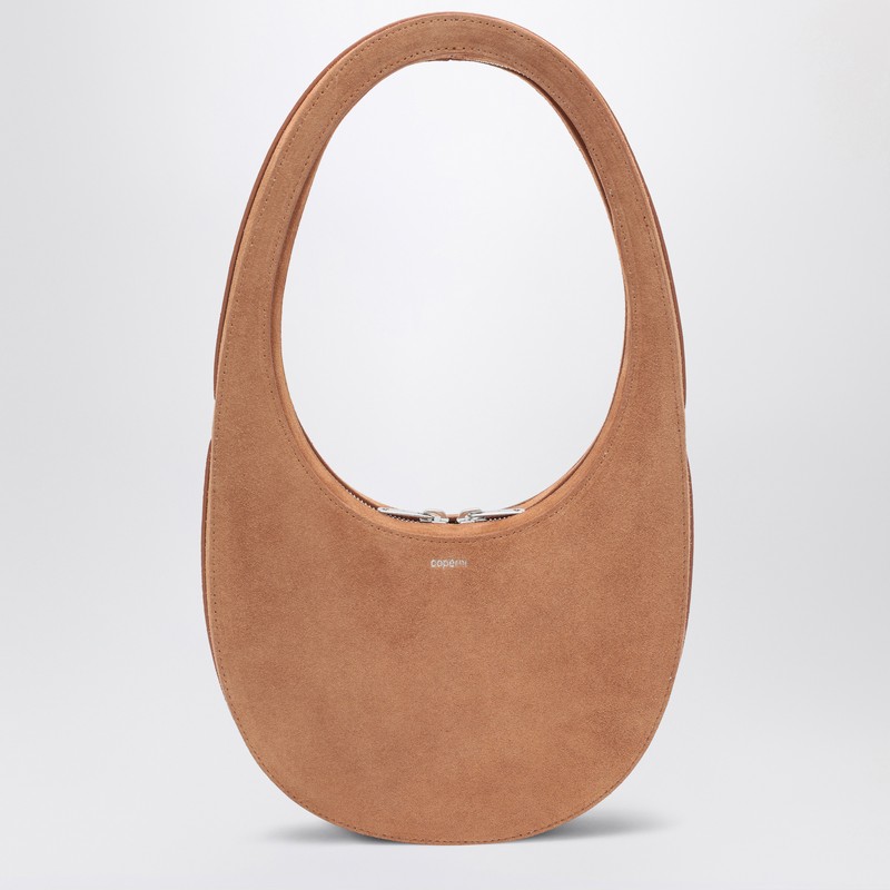 Brown suede leather Swipe Bag - Coperni - Modalova