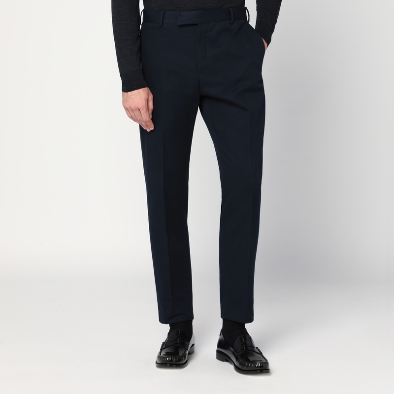 Navy blue cotton trousers - PT Torino - Modalova