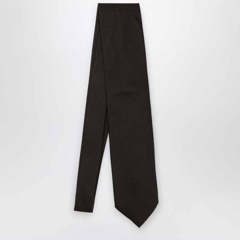 Destin Brown Silk Tie In Brown