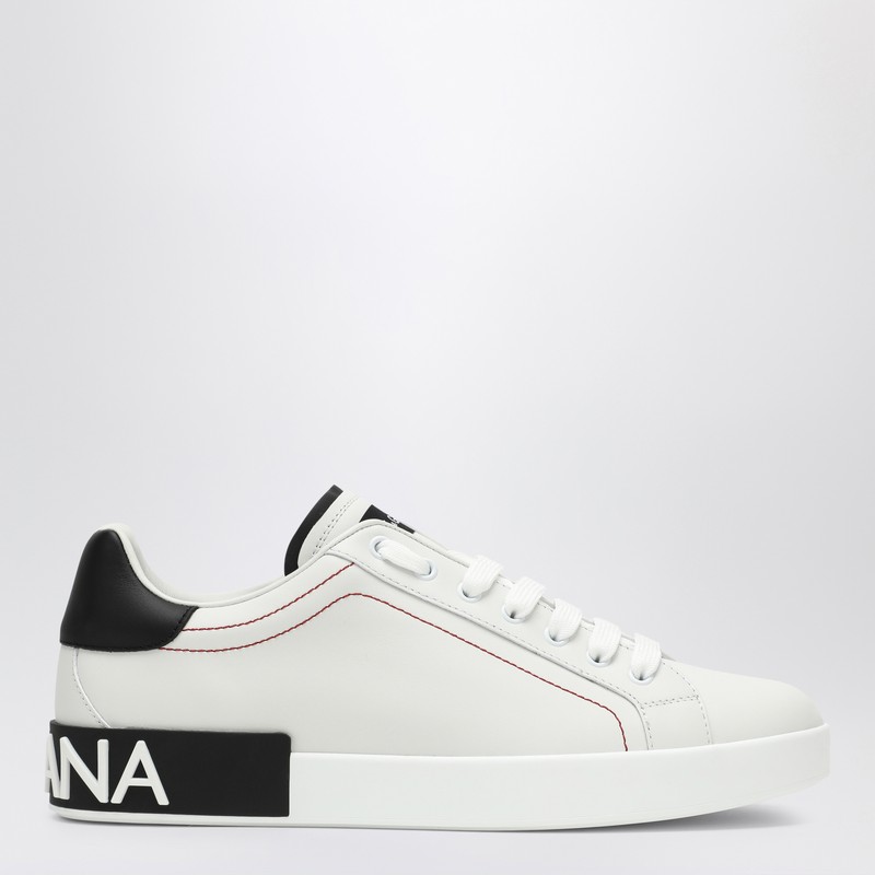 Portofino white/black leather sneaker