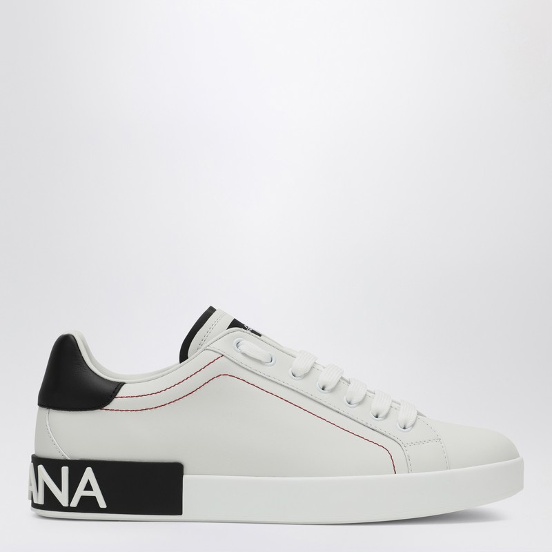 Portofino white/black leather sneaker