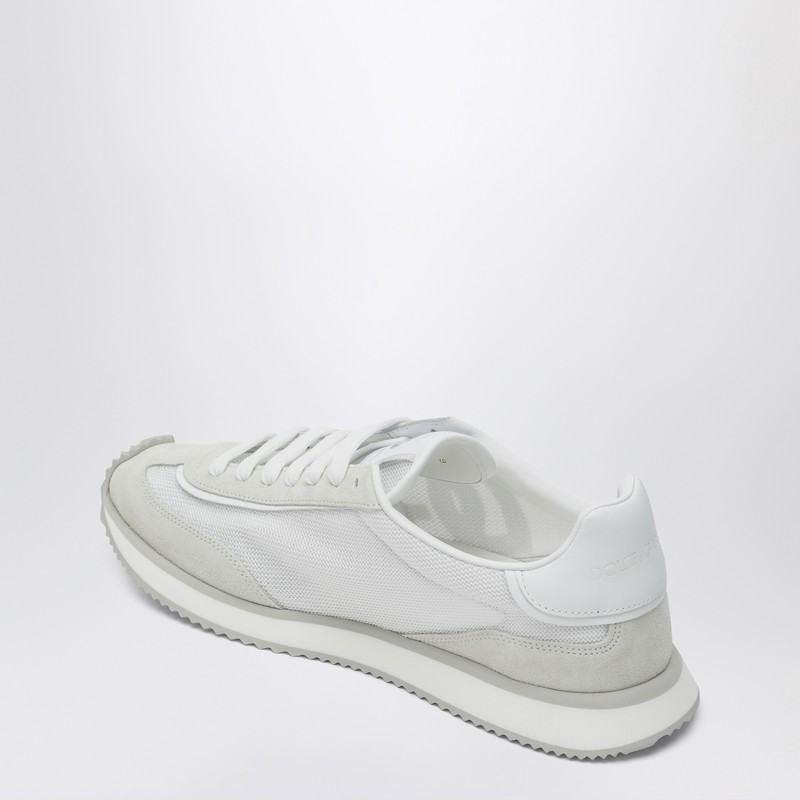 Dolce & Gabbana Cushion Sneaker In Mixed Materials Color White