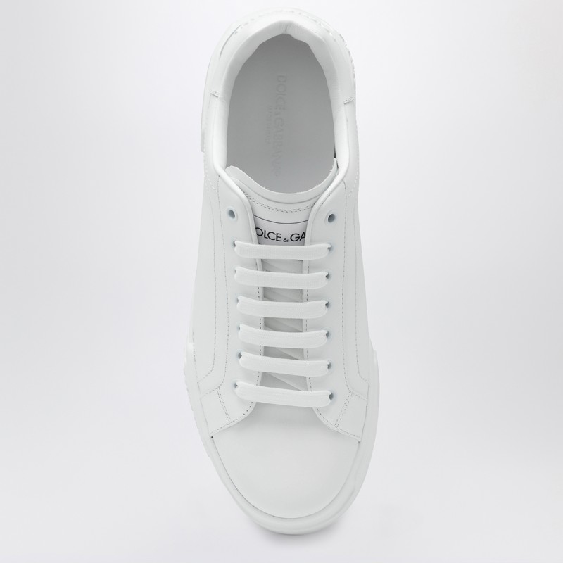 Dolce & Gabbana Dolce&gabbana Portofino White Low Trainer In Multi