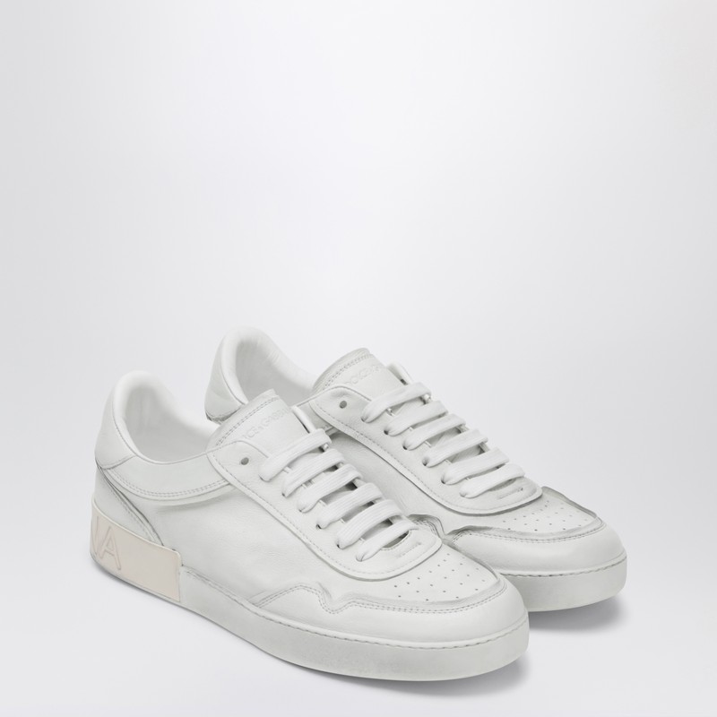 Dolce & Gabbana Vintage White Portofino Sneakers In White
