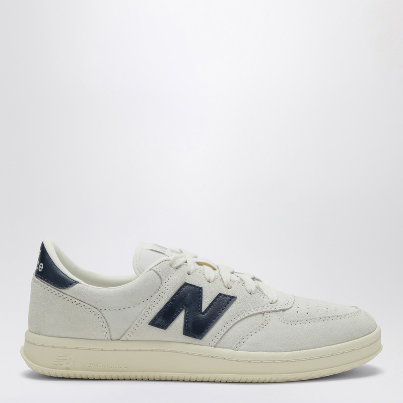 T500 white/blue suede sneaker