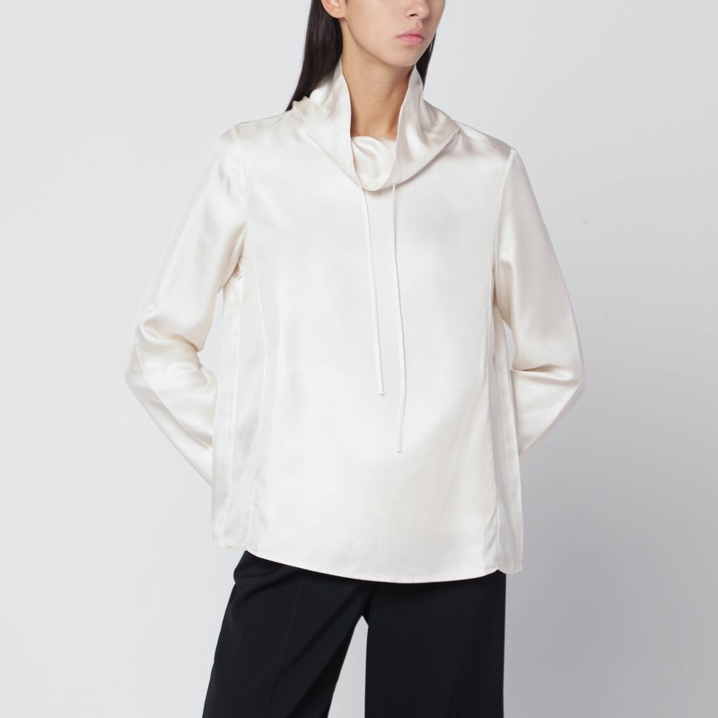 Ivory Cyna silk blouse