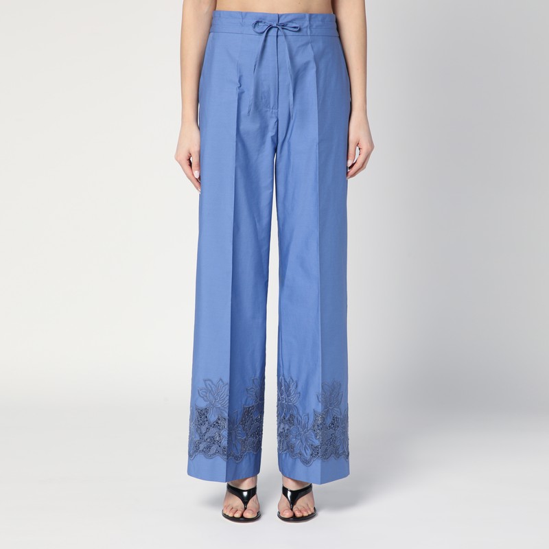Bestickte Hose aus Baumwolle - P.A.R.O.S.H. - Modalova