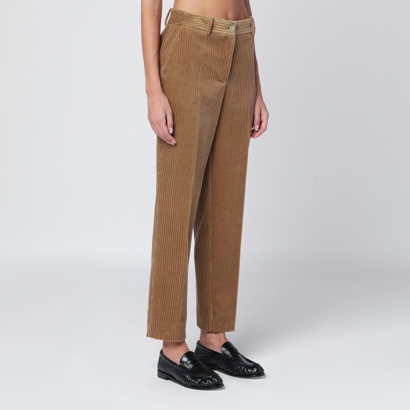 P.a.r.o.s.h . Camel-coloured Corduroy Trousers In Brown