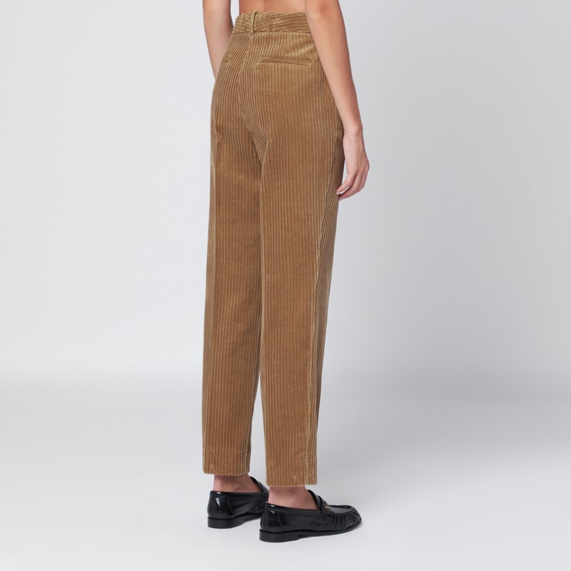 P.a.r.o.s.h . Camel-coloured Corduroy Trousers In Brown
