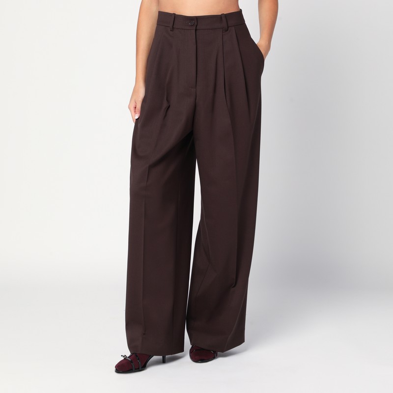 Brown palazzo trousers