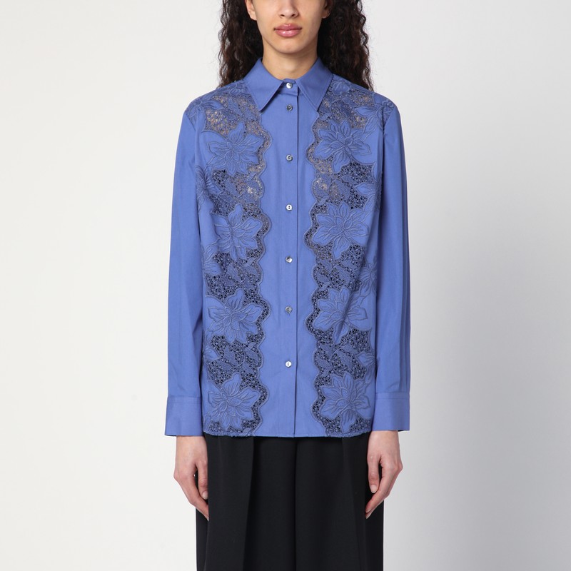 Embroidered cotton shirt - P.A.R.O.S.H. - Modalova