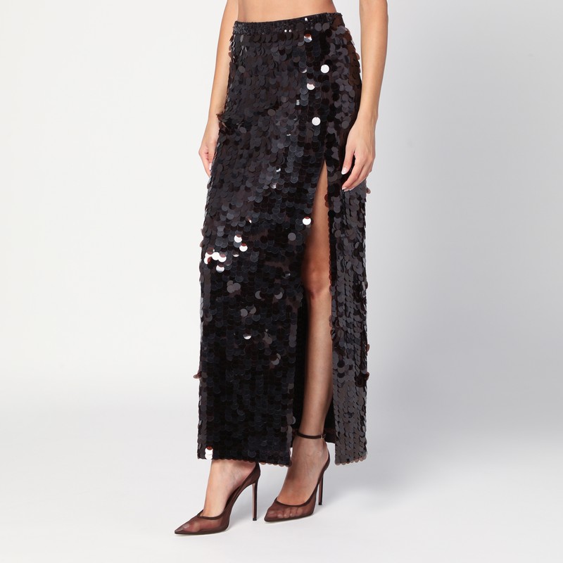 Black sequin pencil skirt - P.A.R.O.S.H. - Modalova