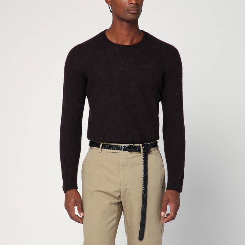 Brown lambswool sweater - Drumohr - Modalova