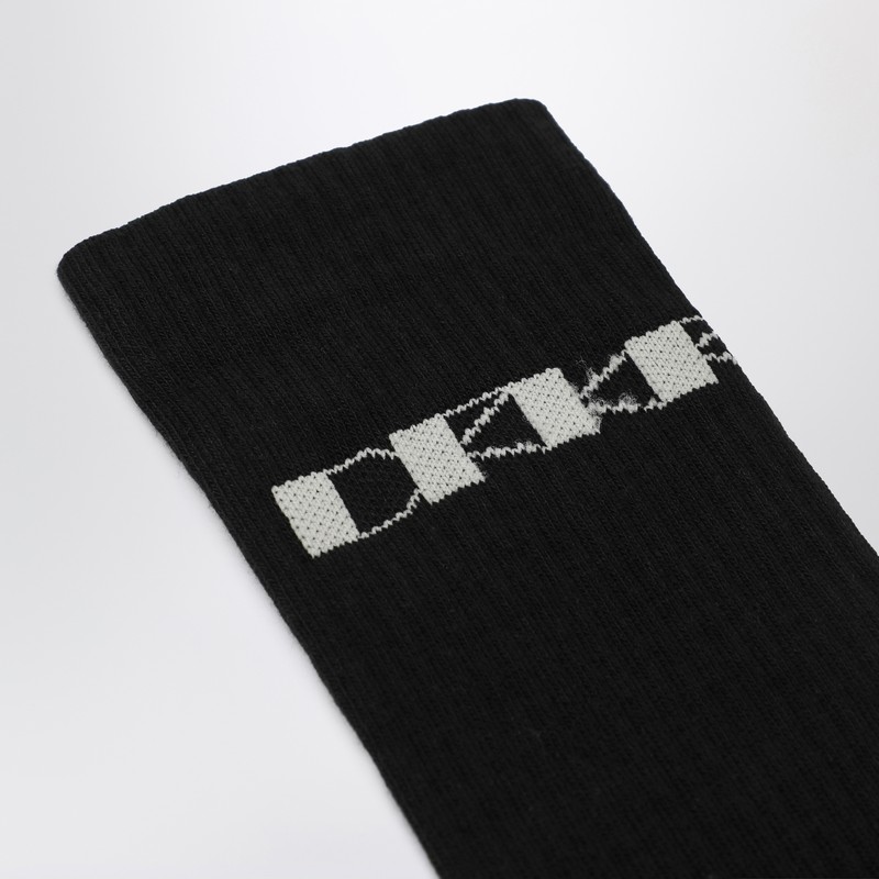 Drkshdw Black Cotton Socks With Logo In Black