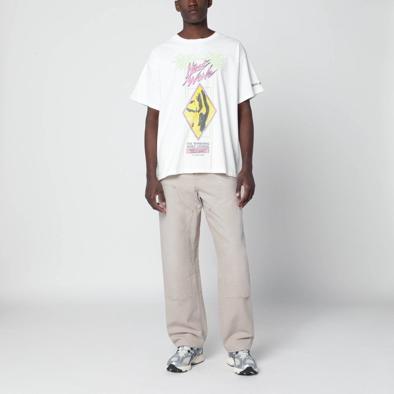 Gallery Dept. Doc Johnson Heat Wave Glittered Printed Cotton-jersey T-shirt In Multi