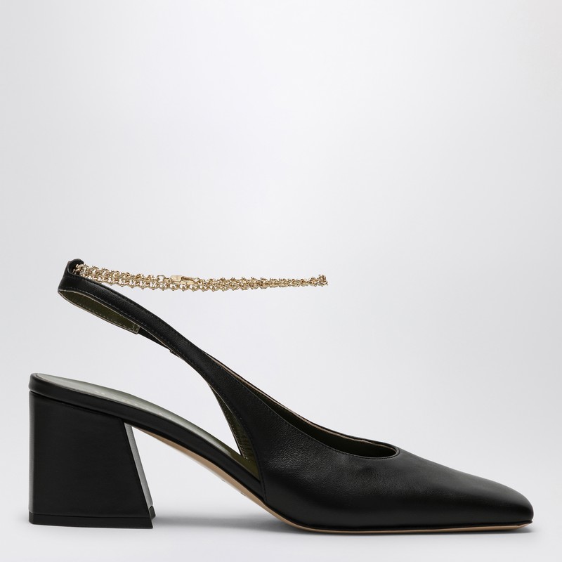 Ilaria slingback in black leather