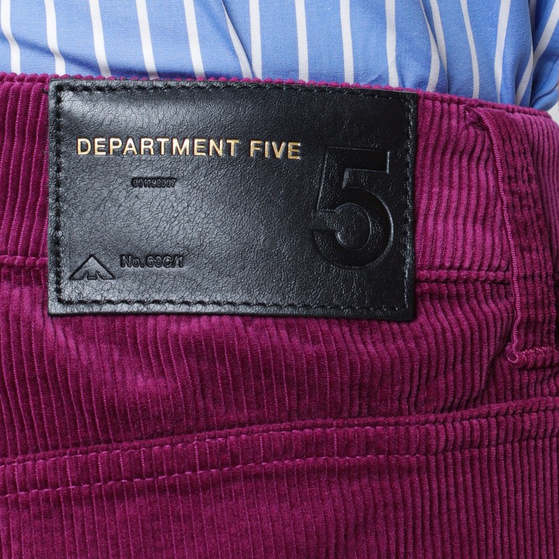 Department Five Purple Corduroy Palazzo Trousers In Red