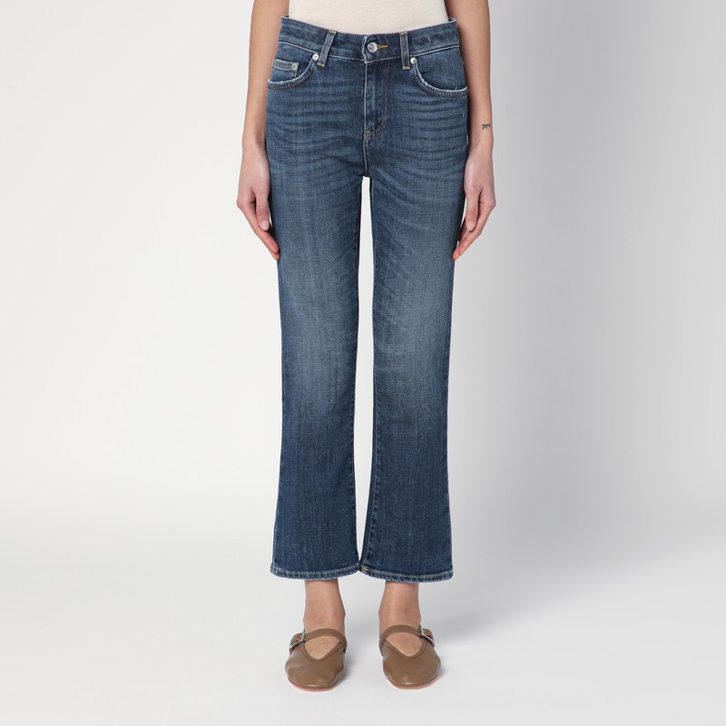 Washed blue Clar bootcut jeans