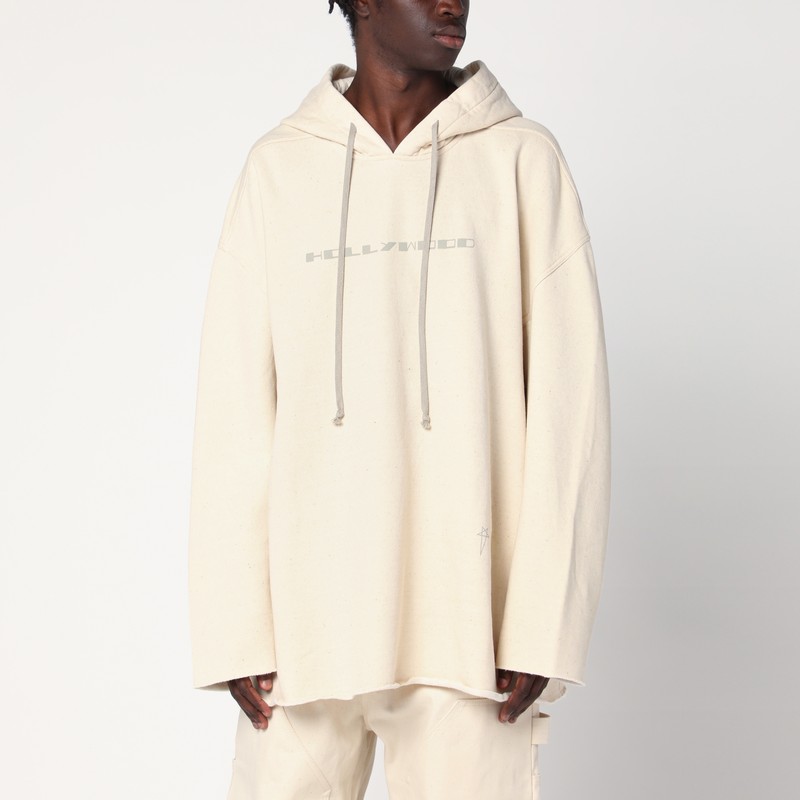 Oversized sweatshirt Hollywood ivory in cotton