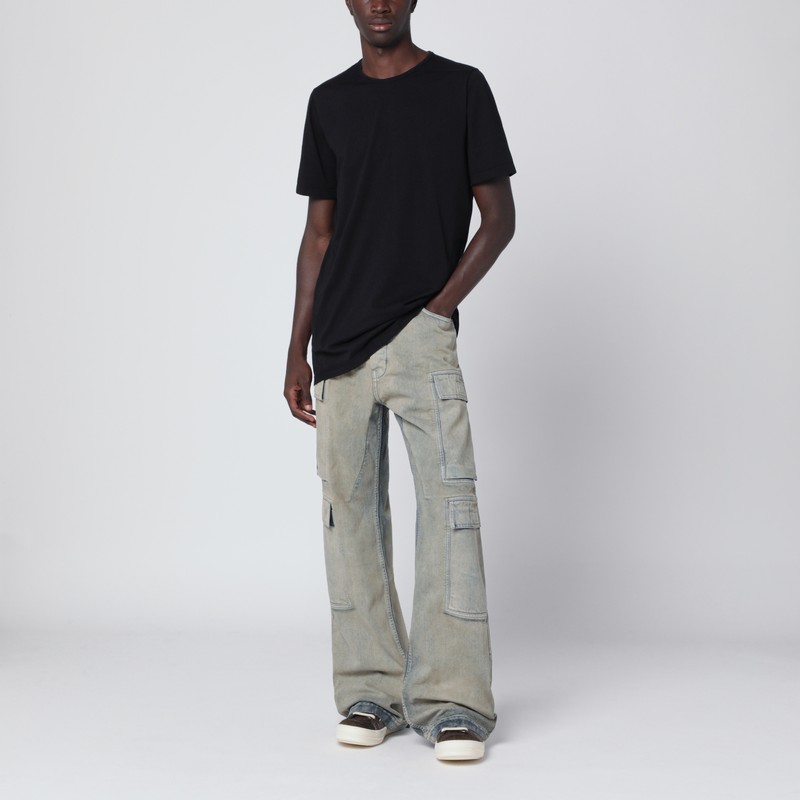 Drkshdw Black Cotton T-shirt In Black