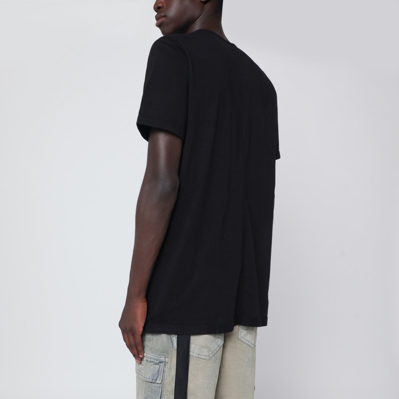 Drkshdw Black Cotton T-shirt In Black