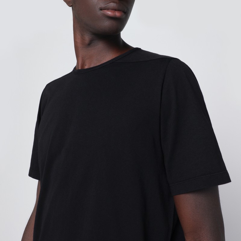 Drkshdw Black Cotton T-shirt In Black