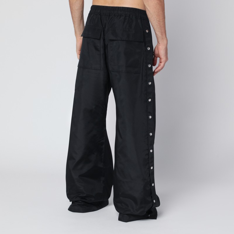 Drkshdw Black Nylon Pusher Trousers In Black