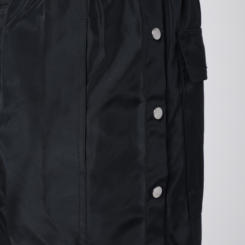 Drkshdw Black Nylon Pusher Trousers In Black