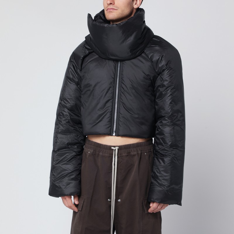Short black nylon jacket