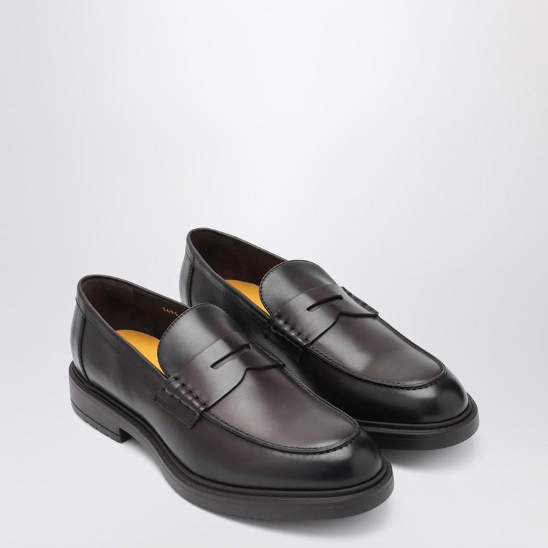 Doucal's Leather Loafers In Brown
