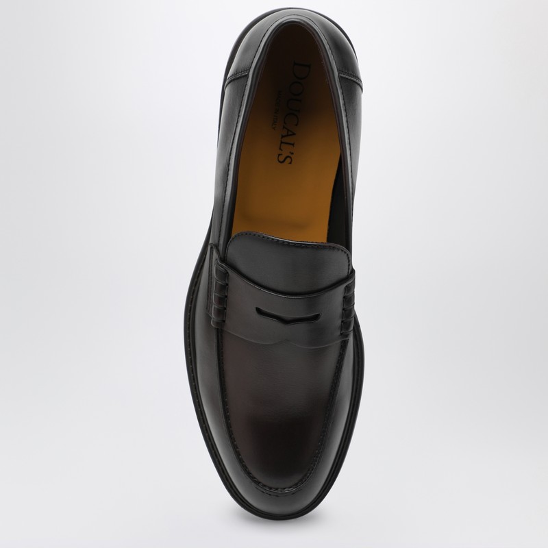 Doucal's Leather Loafers In Brown