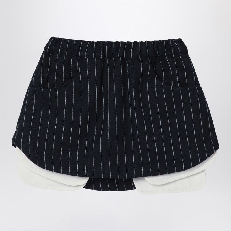 Navy blue pinstripe Grace skirt