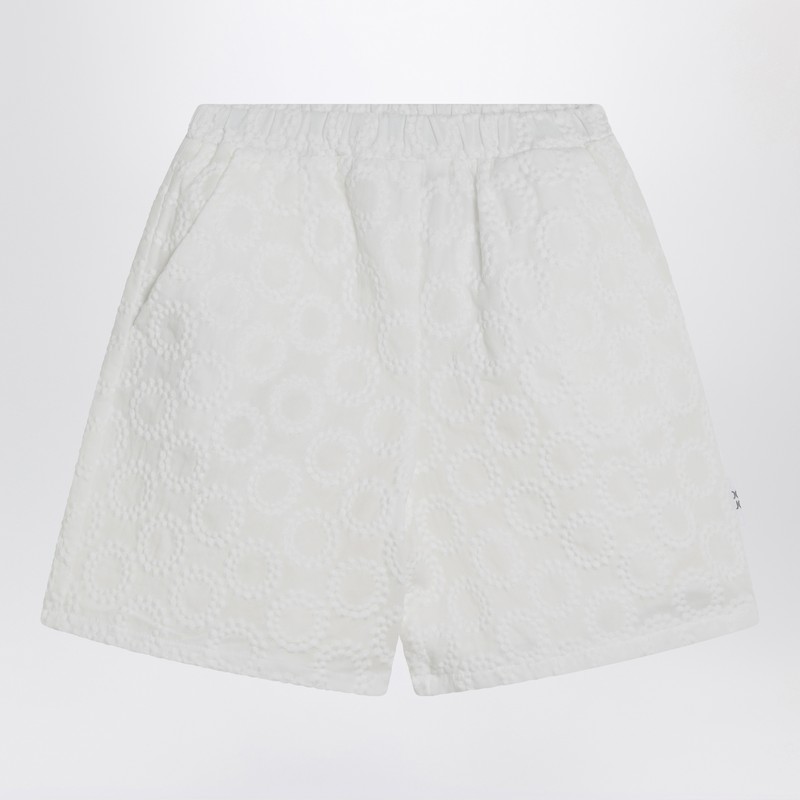 White cotton shorts