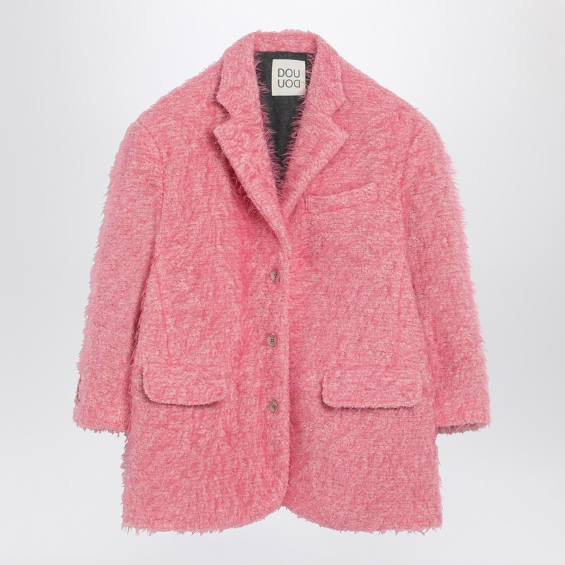 Olona pink wool-blend jacket