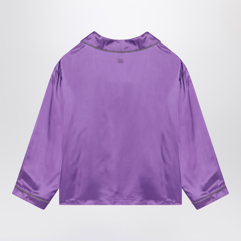 Douuod Logo-print Top In Purple