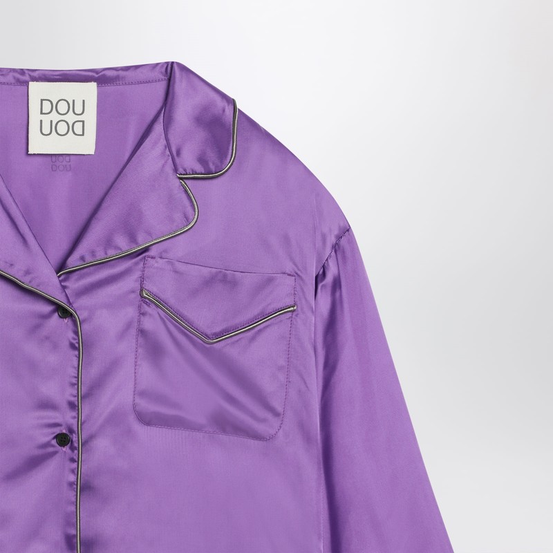 Douuod Logo-print Top In Purple