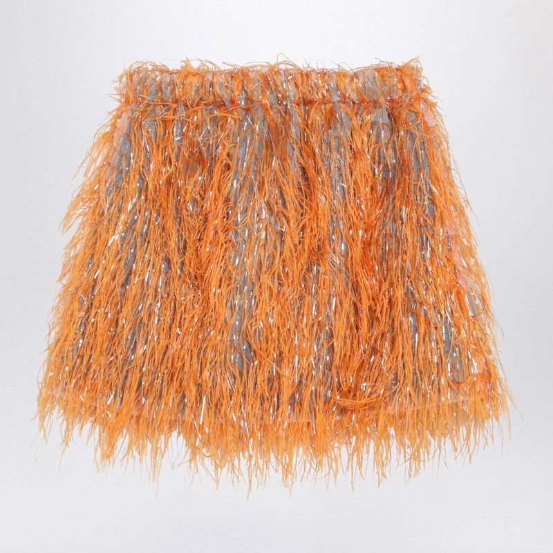 Douuod All-over Fringed Skirt In Multi