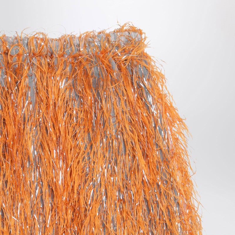 Douuod All-over Fringed Skirt In Multi