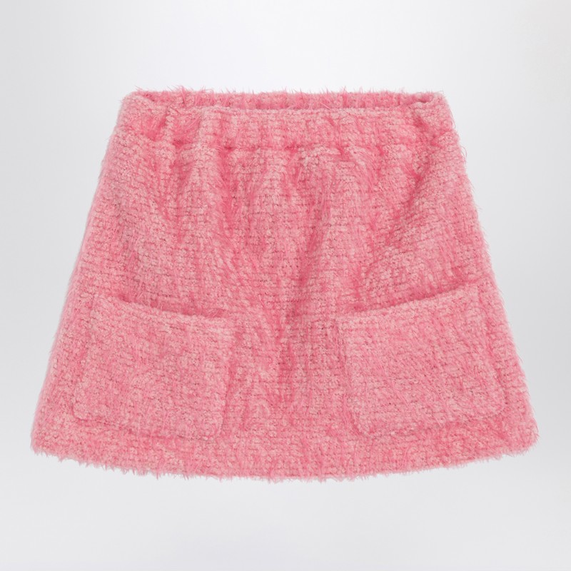 Pink wool-blend Senna skirt