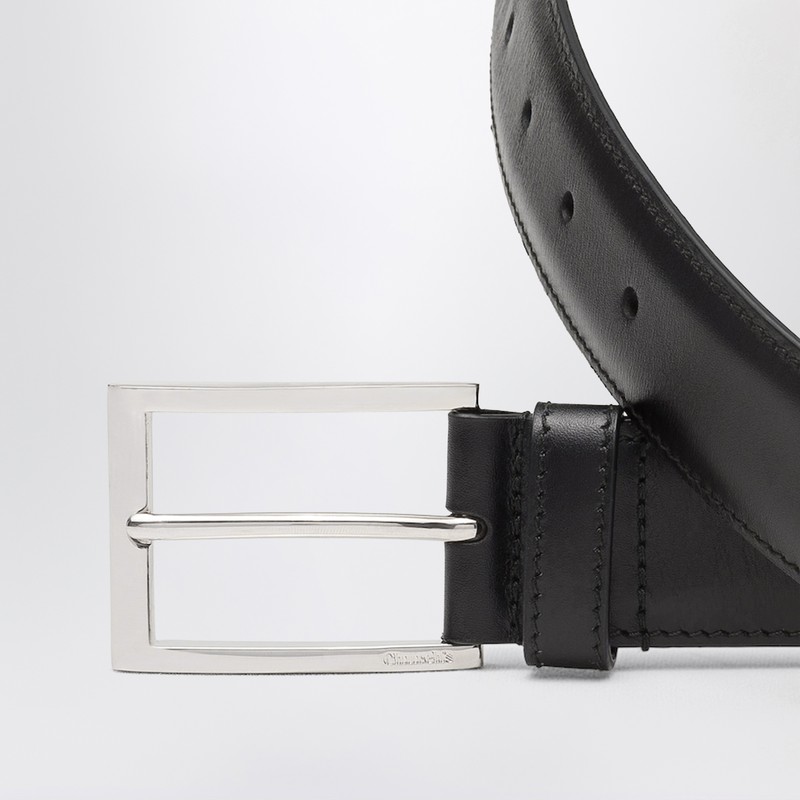 Church's Black Leather Belt In Black
