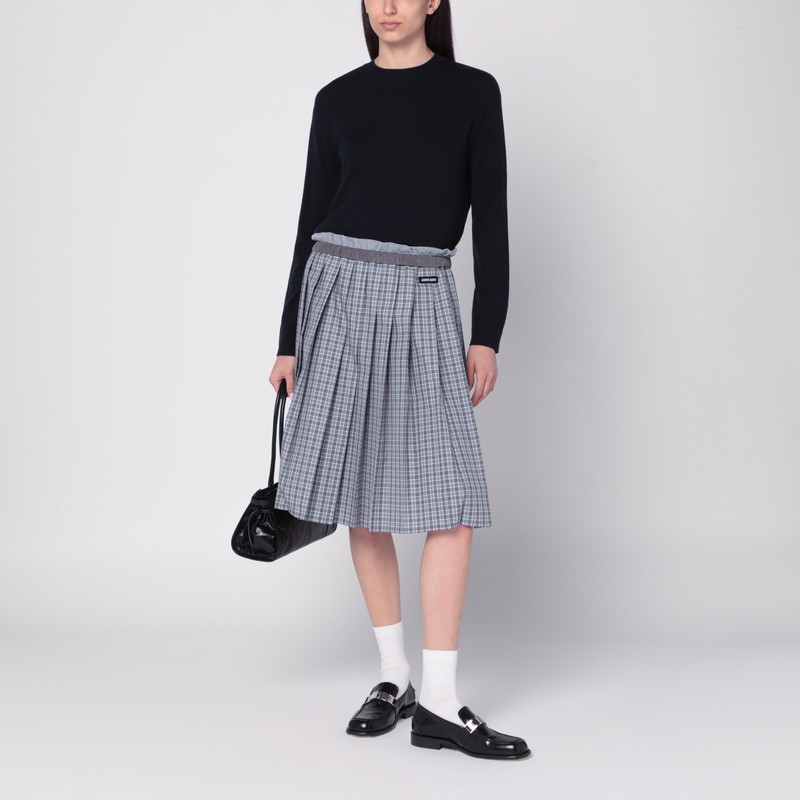 S Max Mara Navy Blue Wool Sweater In Blue