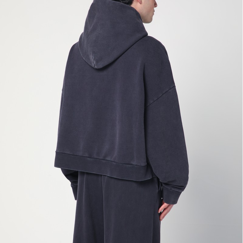 スウェット・トレーナー ENTIRE STUDIOS INK COLOURED SWEATSHIRT IN COTTON box crew black – entire studios