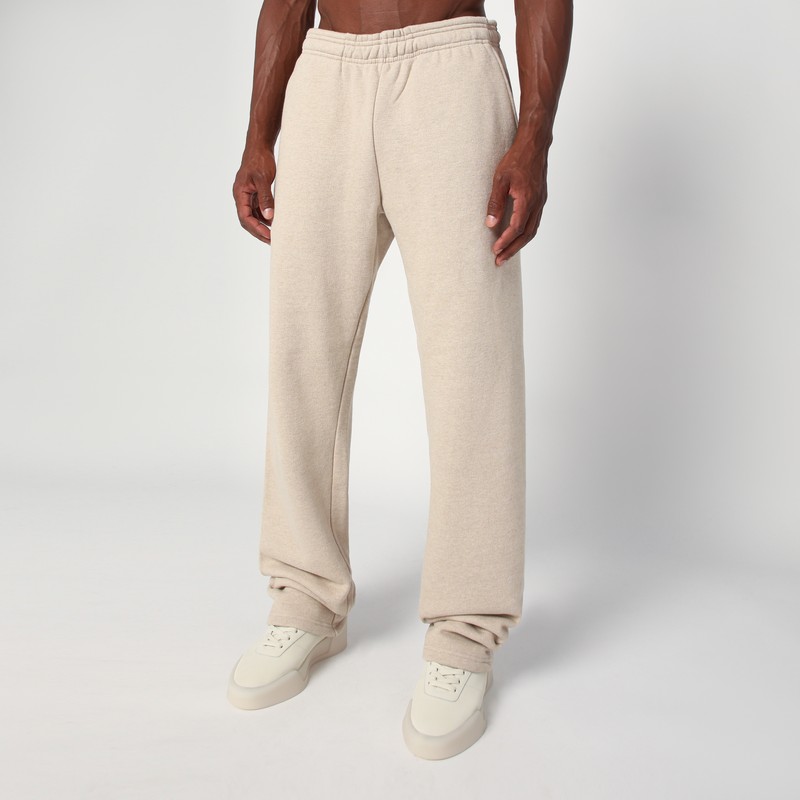 Taupe cotton jogging pants